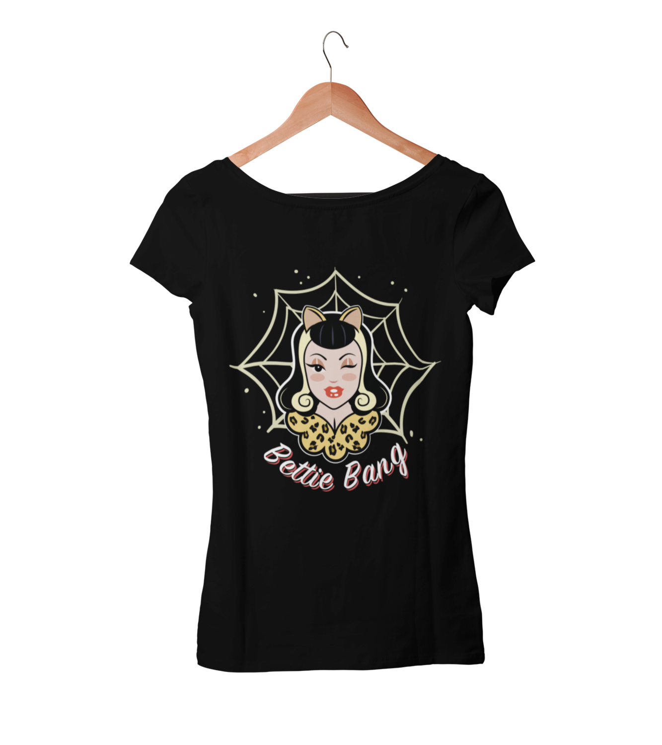 BETTIE BANG STORE &quot;Logo&quot; tshirt for WOMEN, Colour: BLACK, Size: Large