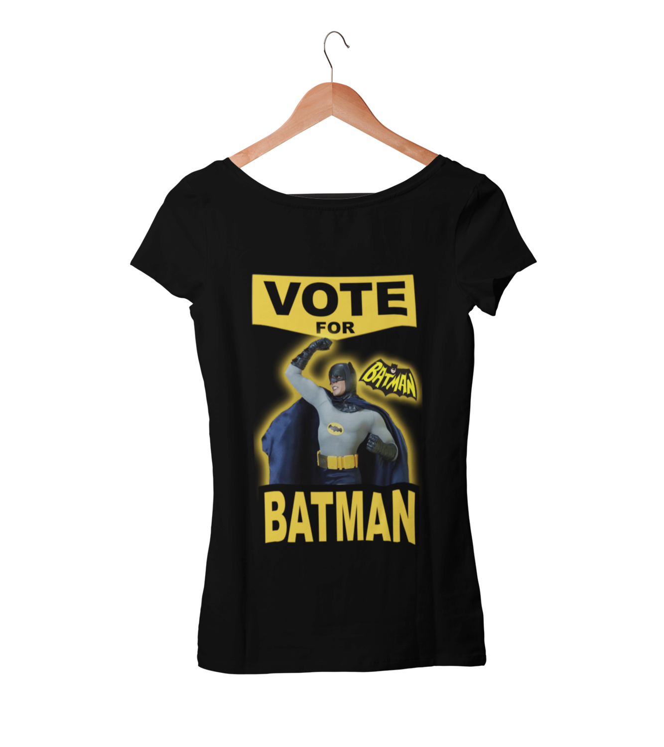 VOTE FOR BATMAN T-shirt WOMAN, Colour: BLACK, Size: Large