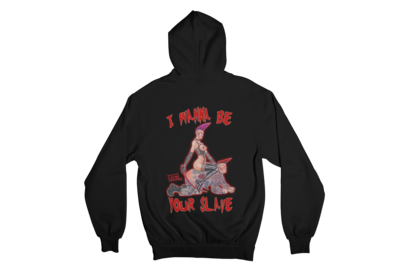 I WANNA BE YOUR SLAVE HOODIE ZIP for WOMEN by OSCAR HERTIN