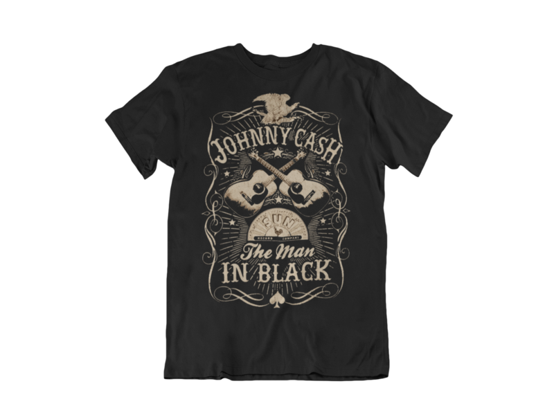 JOHNNY CASH "man in black" T-SHIRT FOR MEN