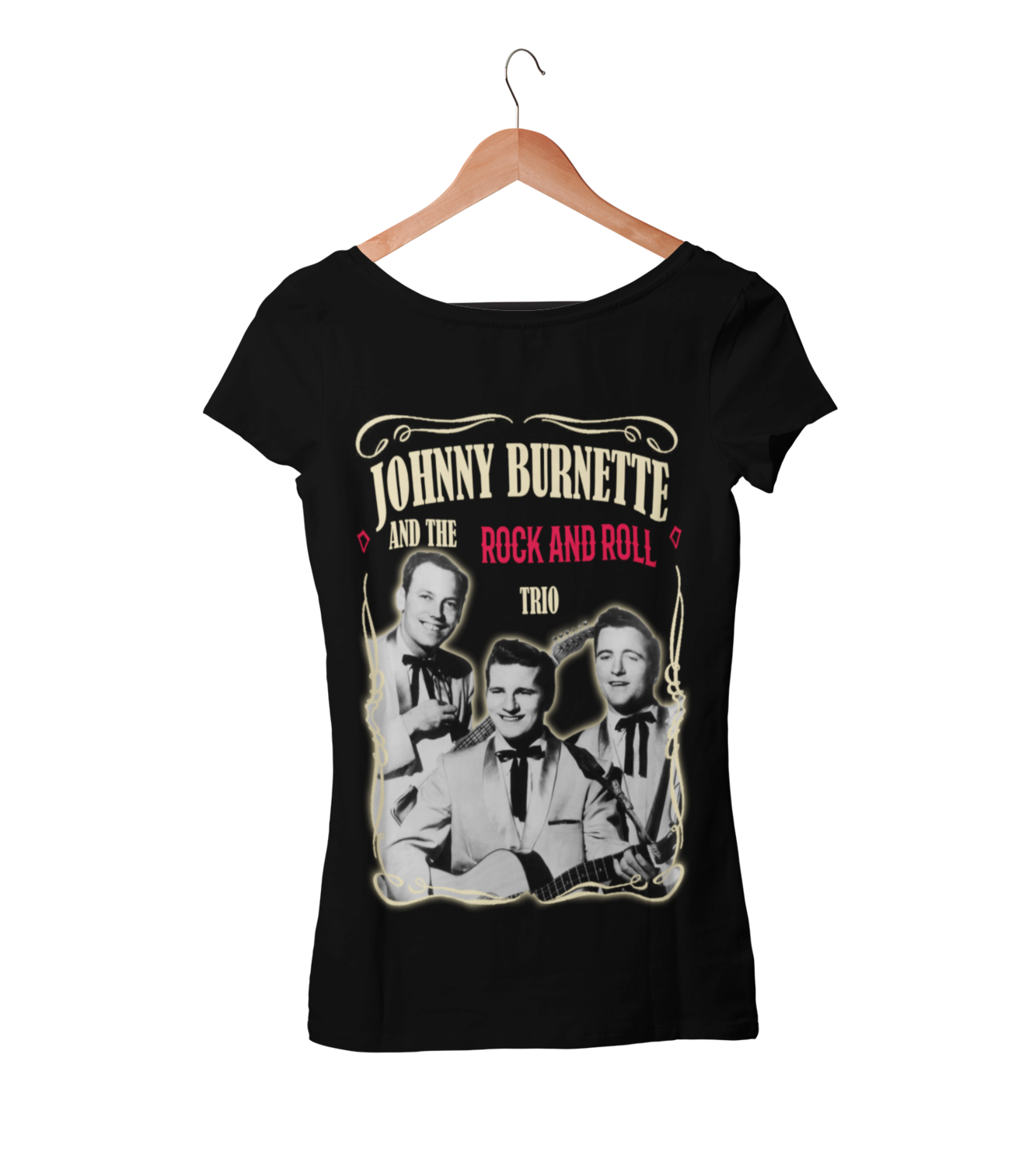 JOHNNY BURNETTE T-SHIRT WOMAN, Colour: BLACK, Size: Large