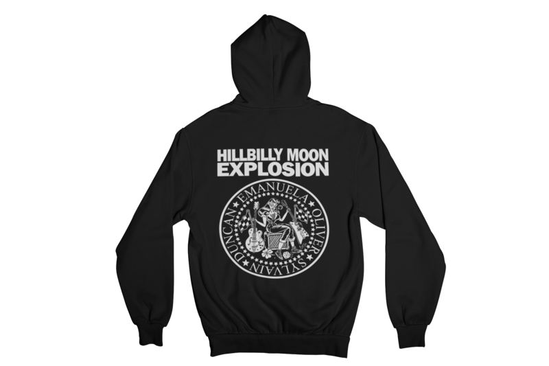 HILLBILLY MOON EXPLOSION "Ramones Explosion" HOODIE ZIP for MEN