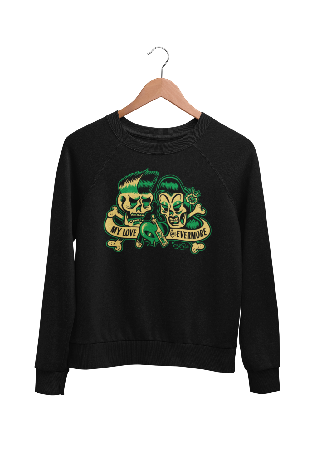 HILLBILLY MOON EXPLOSION &quot;My love for evermore&quot; SWEATSHIRT
