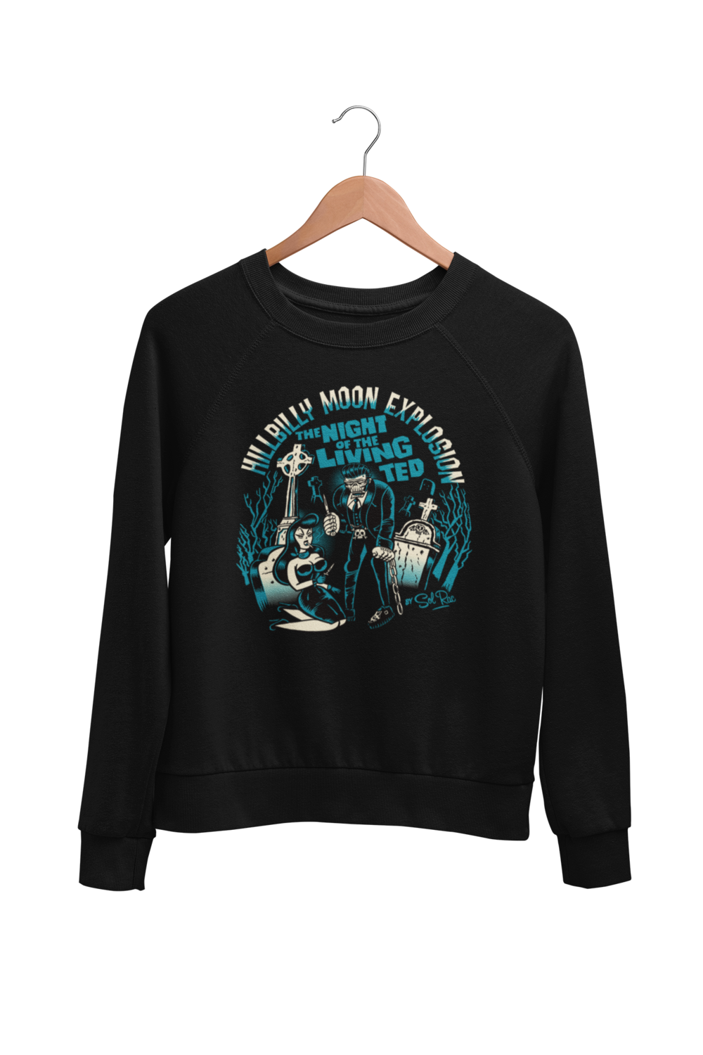 HILLBILLY MOON EXPLOSION &quot;Night of the Living Ted&quot; SWEATSHIRT