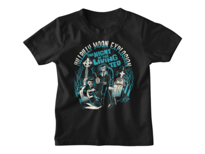 HILLBILLY MOON EXPLOSION &quot;Night of the living ted&quot; T-SHIRT KIDS