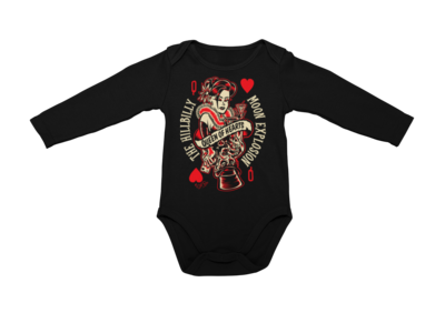 HILLBILLY MOON EXPLOSION &quot;Queen of hearts&quot; BABY ONIESE