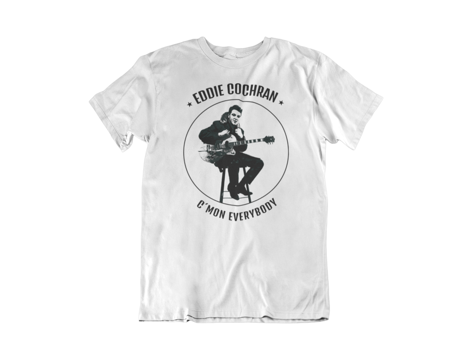 EDDIE COCHRAN &quot;C´mon Everybody&quot; T-SHIRT FOR MEN, Size: Small
