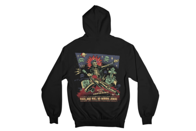 ROCK AND ROLL NO MORIRA JAMAS HOODIE ZIP for MEN by VINCE RAY