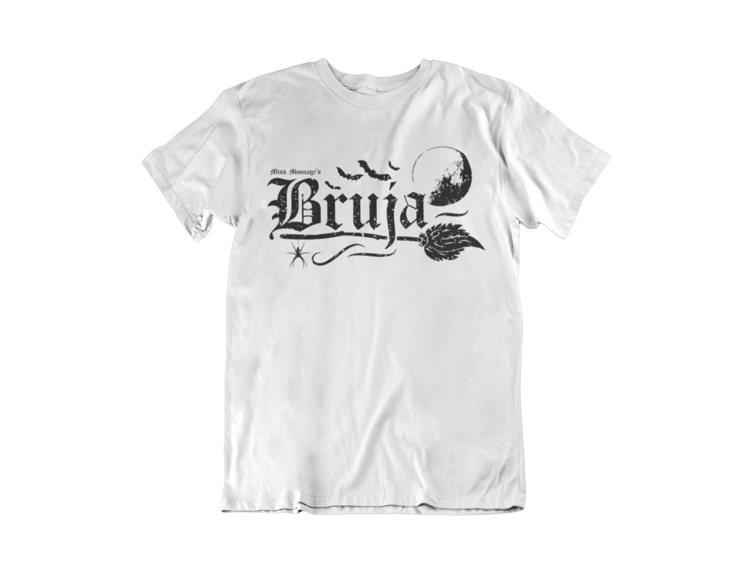 BRUJA by MISS MOONAGE tshirt for MEN, Colour: WHITE, Size: Large