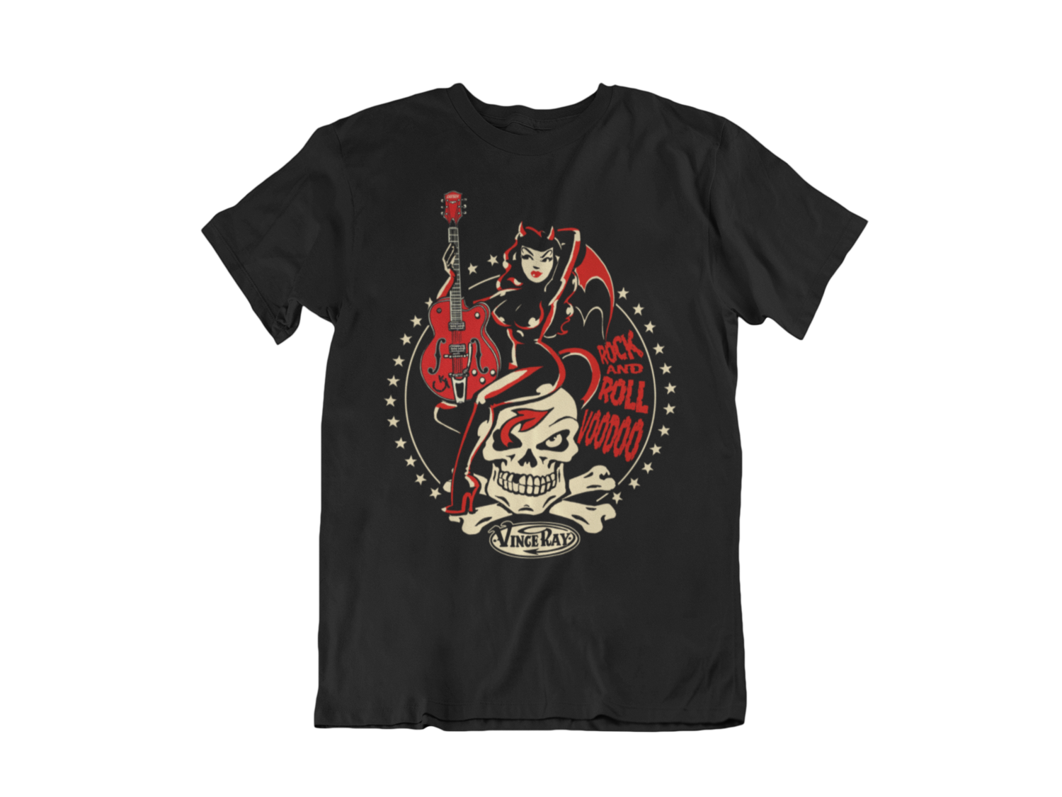 ROCK AND ROLL VOODOO T-SHIRT MAN by VINCE RAY