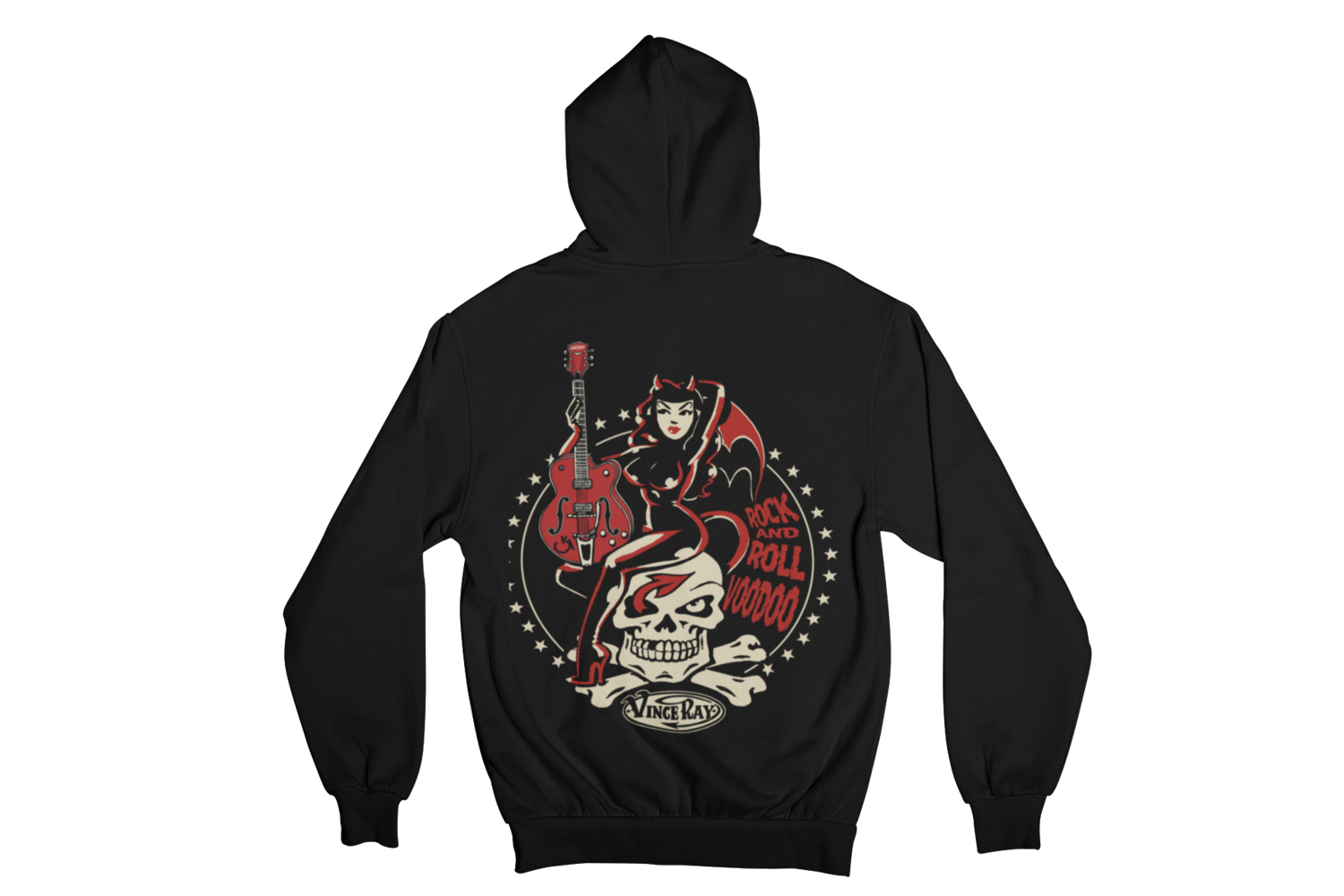 ROCK AND ROLL VOODOO HOODIE ZIP for WOMEN by VINCE RAY