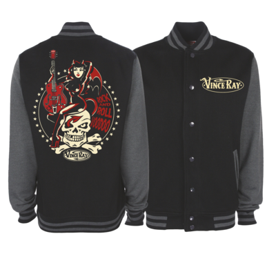 ROCK AND ROLL VOODOO VARSITY JACKET Unisex by VINCE RAY