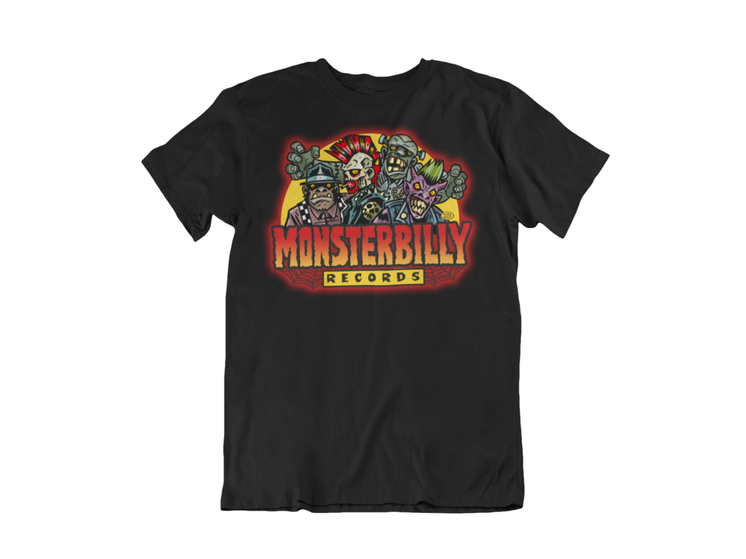 MONSTERBILLY RECORDS T-SHIRT MAN by PASKAL MILLET, Colour: BLACK, Size: Large