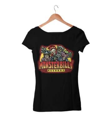 MONSTERBILLY RECORDS T-SHIRT WOMAN BY PASKAL MILLET