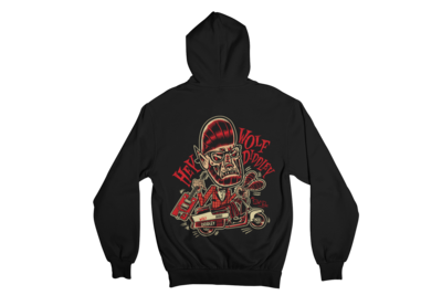 WOLF DIDDLEY HOODIE ZIP for WOMEN by SOL RAC