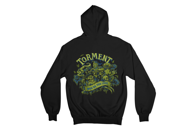 TORMENT  "WHO DO YOU LOVE" HOODIE ZIP for MEN