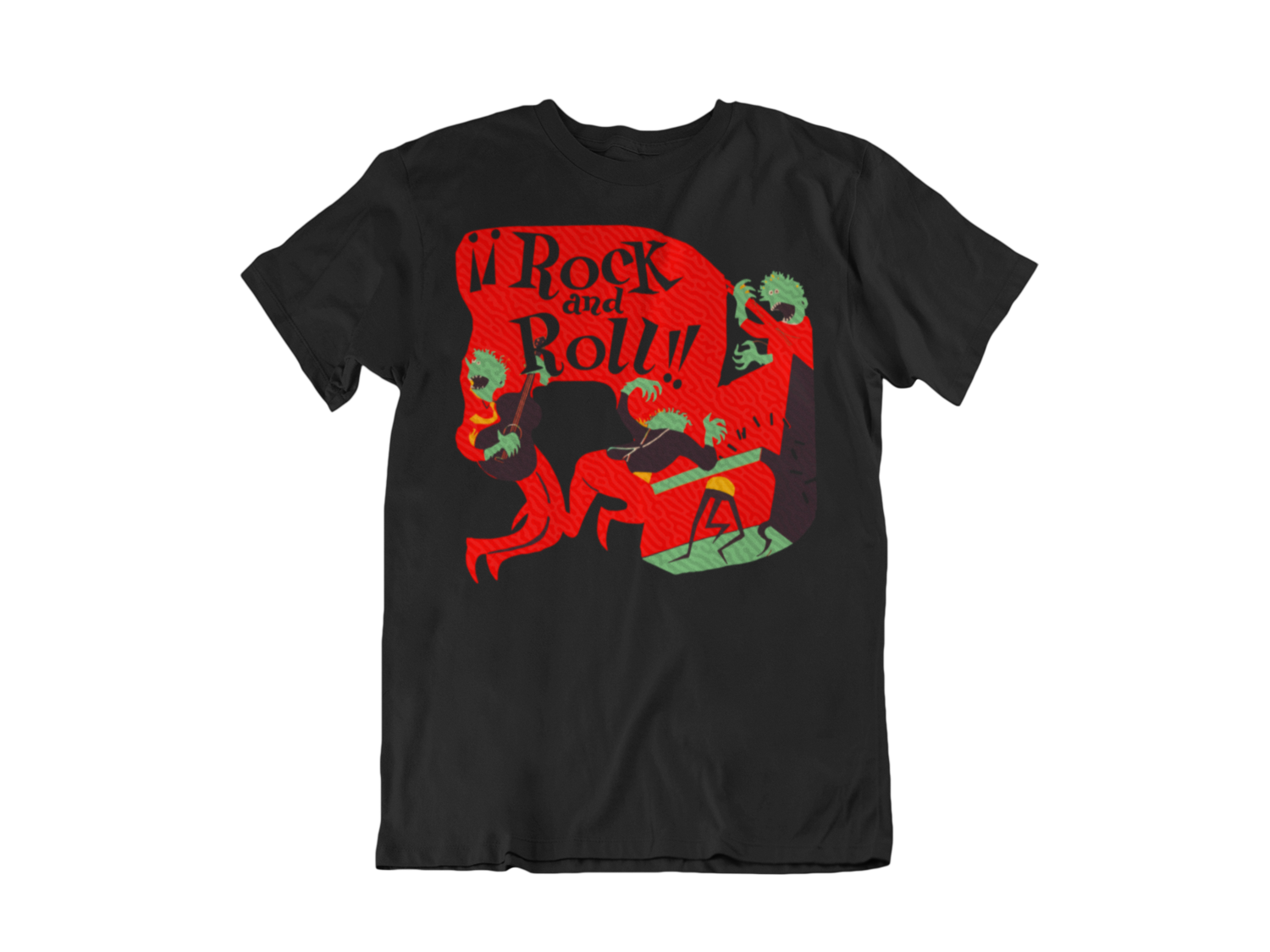ROCK AND ROLL RCA COVER T-SHIRT MAN, Colour: BLACK, Size: Large