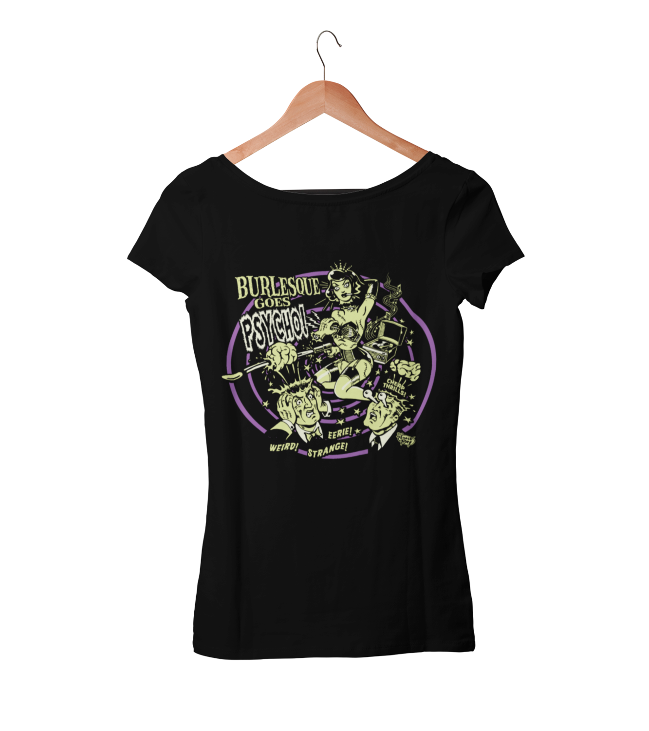 BURLESQUE GOES PSYCHO T-SHIRT WOMAN by VINCE RAY