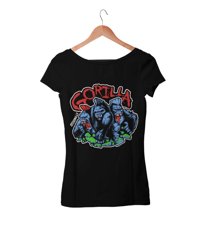 GORILLA "4 colours logo" tshirt for WOMEN