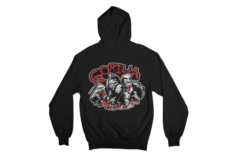 GORILLA "4 COLOURS LOGO" HOODIE ZIP for WOMEN