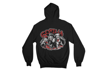 GORILLA &quot;4 COLOURS LOGO&quot; HOODIE ZIP for WOMEN