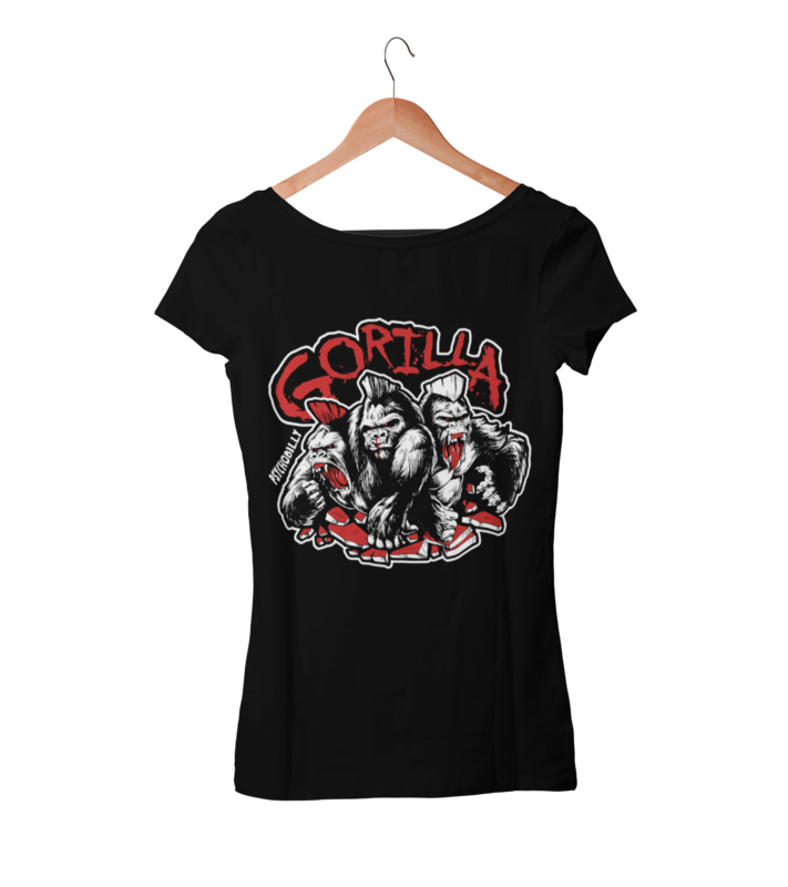 GORILLA "3 colours logo" tshirt for WOMEN