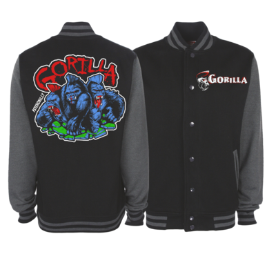 GORILLA &quot;4 colours logo&quot; VARSITY JACKET UNISEX