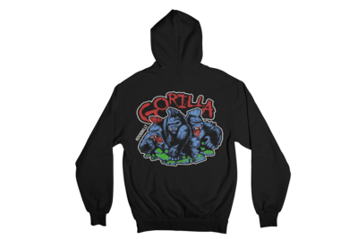 GORILLA &quot;4 COLOURS LOGO&quot; HOODIE ZIP for MEN