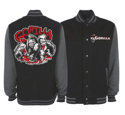 GORILLA &quot;3 colours logo&quot; VARSITY JACKET UNISEX