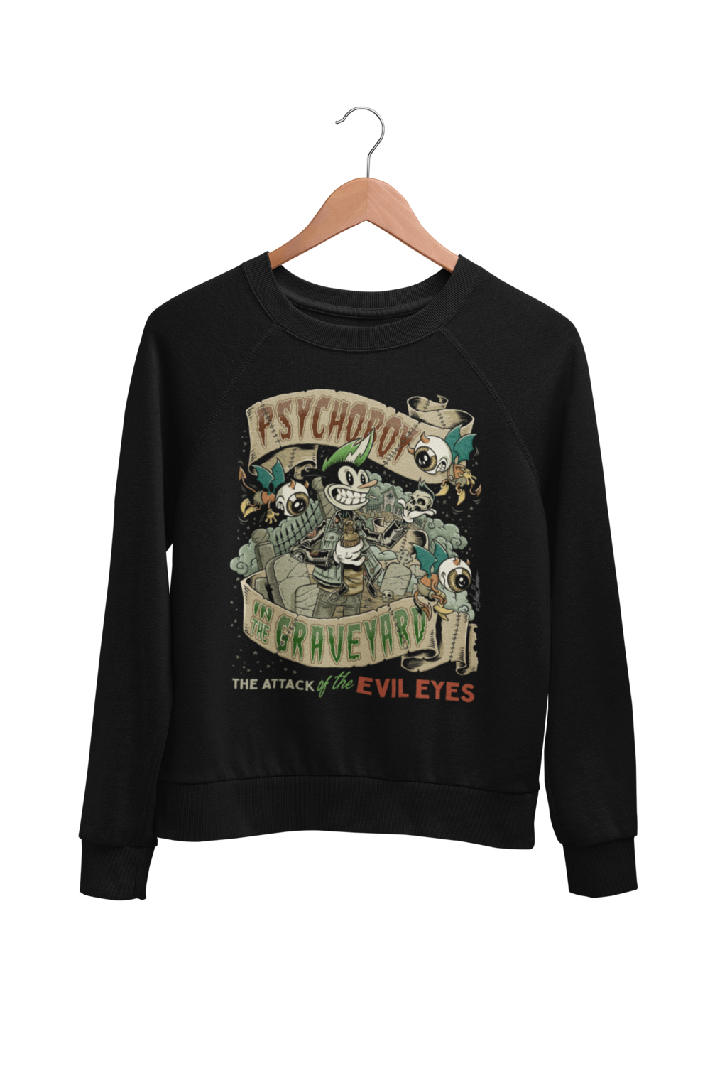 PSYCHO BOY SWEATSHIRT UNISEX BY NANO BARBERO