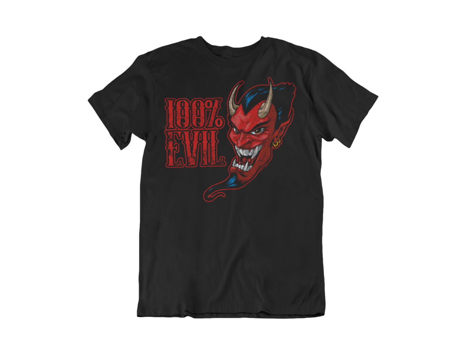 100 % EVIL T-SHIRT MAN BY JERRY MAGNI, Size: Small