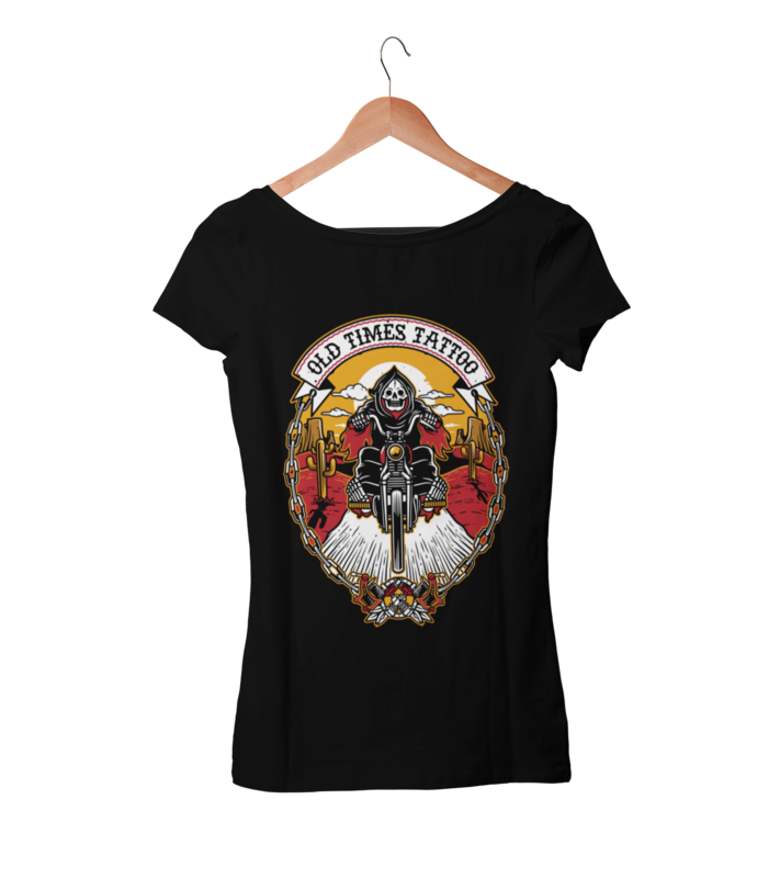 OLD TIMES TATTOO "Reaper rider" tshirt for WOMEN