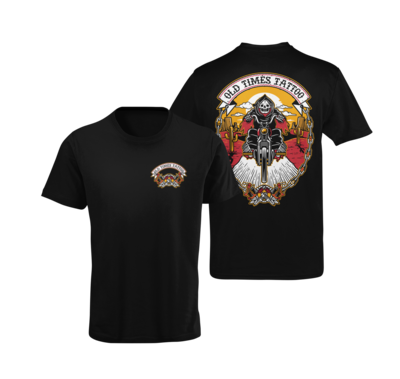OLD TIMES TATTOO &quot;Reaper Rider&quot; tshirt for MEN