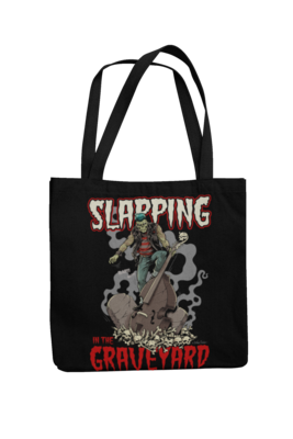 Cotton Bag Slapping in the graveyard design by NANO BARBERO