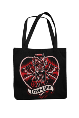 LOW LIFE Cotton Bag  logo design SOL RAC
