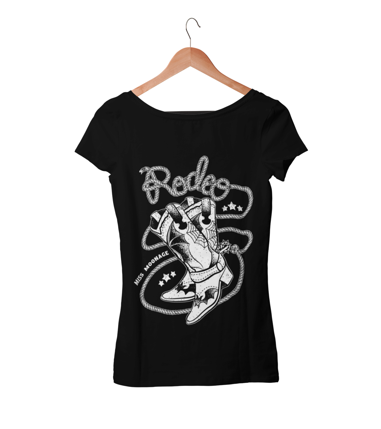 RODEO FROM HELL by MISS MOONAGE tshirt for WOMEN