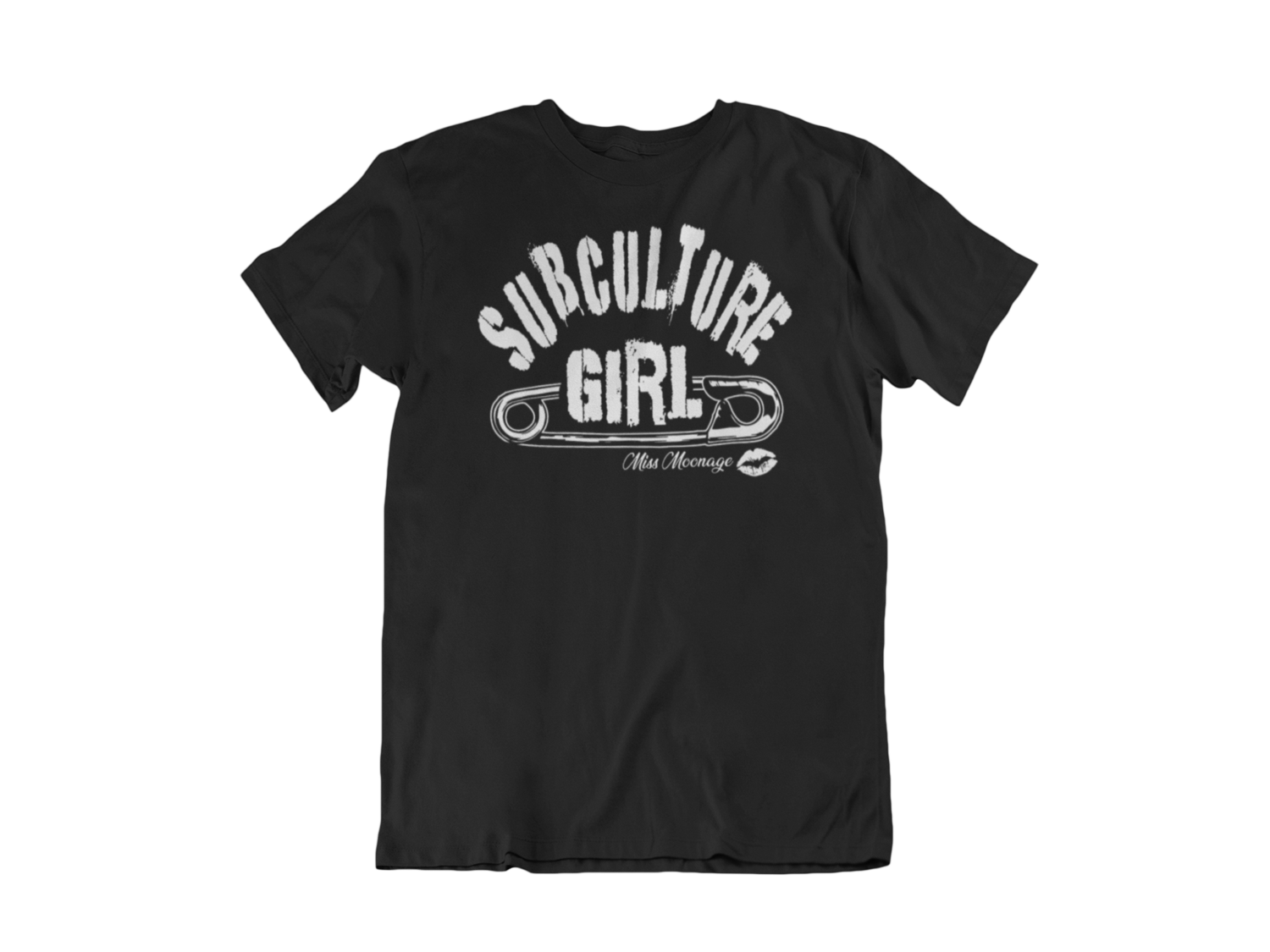 SUBCULTURE GIRL by MISS MOONAGE tshirt for MEN, Colour: BLACK, Size: Large