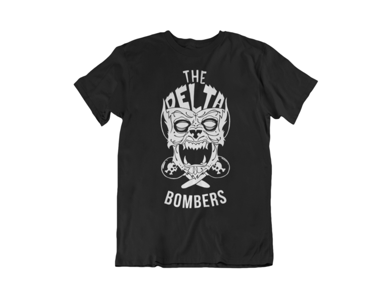 THE DELTA BOMBERS T-SHIRT "WOLF FACE" for MEN