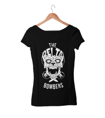 THE DELTA BOMBERS T-SHIRT &quot;WOLF FACE&quot;  WOMEN