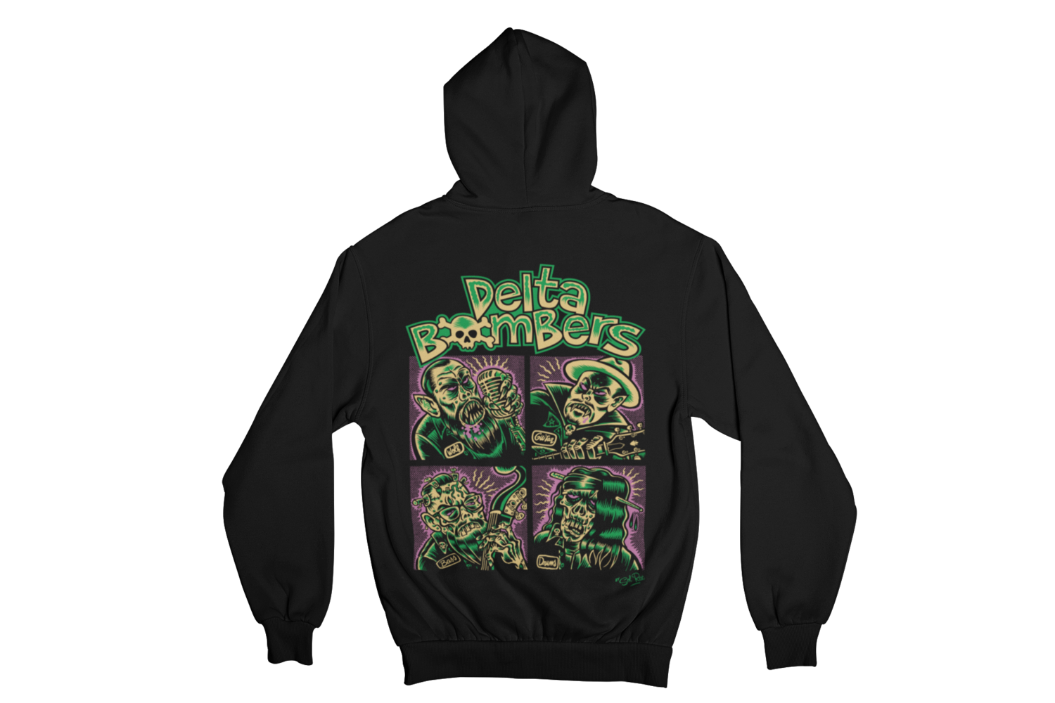 THE DELTA BOMBERS &quot;BOMBER BUNCH&quot; HOODIE ZIP for WOMEN