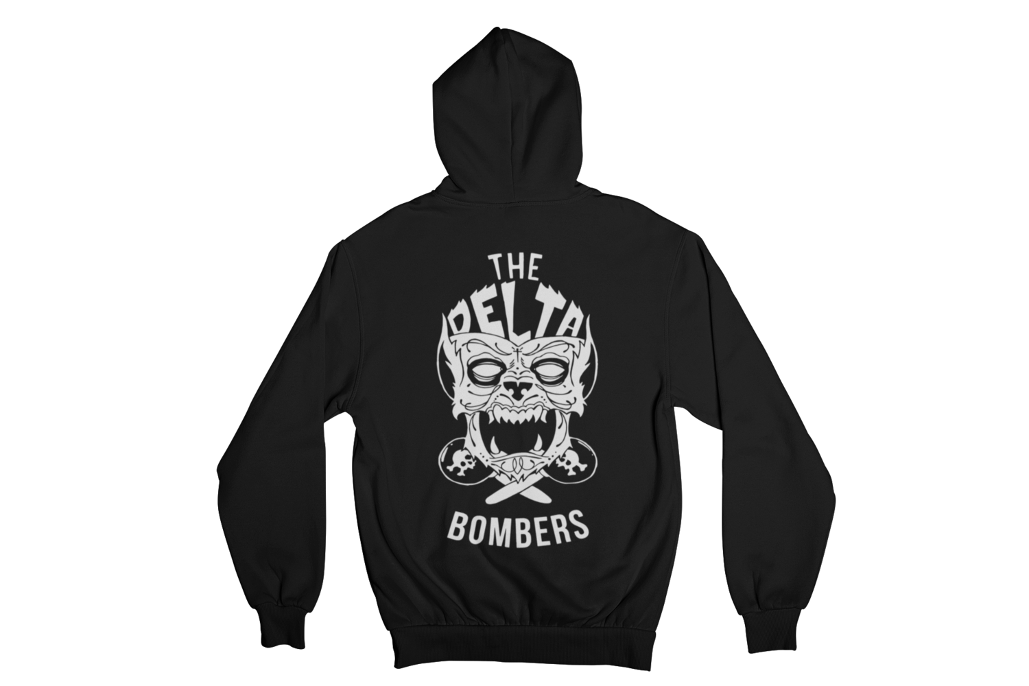 THE DELTA BOMBERS "WOLF FACE" HOODIE ZIP for WOMEN