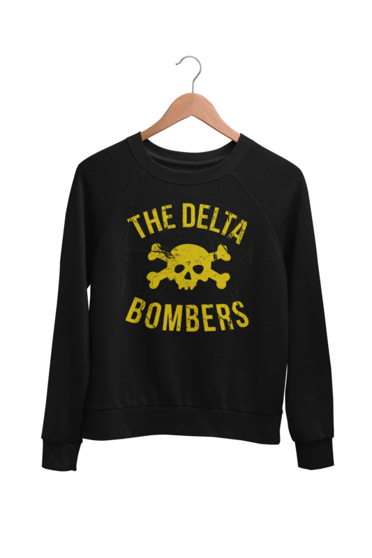THE DELTA BOMBERS "Skull Classic logo" SWEATSHIRT