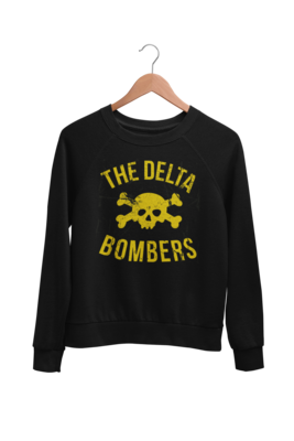 THE DELTA BOMBERS &quot;Skull Classic logo&quot; SWEATSHIRT