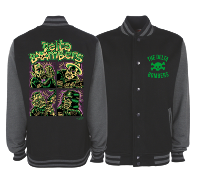 THE DELTA BOMBERS &quot;Bomber Bunch&quot; VARSITY JACKET UNISEX