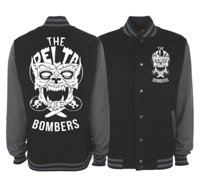 THE DELTA BOMBERS &quot;Wolf Face&quot; VARSITY JACKET UNISEX