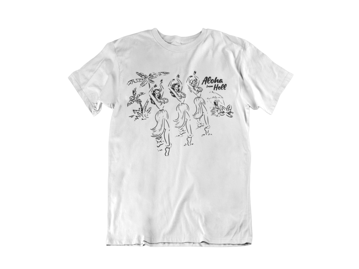 ALOHA FROM HELL T-SHIRT FOR MEN, Size: Small