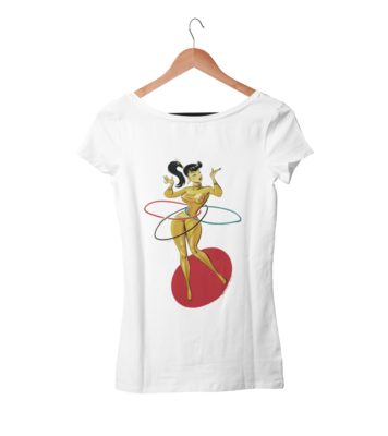 HULA PIN UP T-SHIRT FOR WOMEN