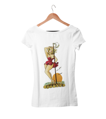 CAST AWAY PIN UP T-SHIRT FOR WOMEN