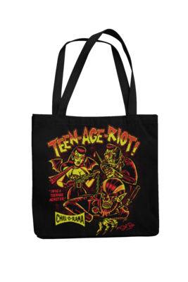 TEEN-AGE-RIOT Cotton Bag  logo design SOL RAC