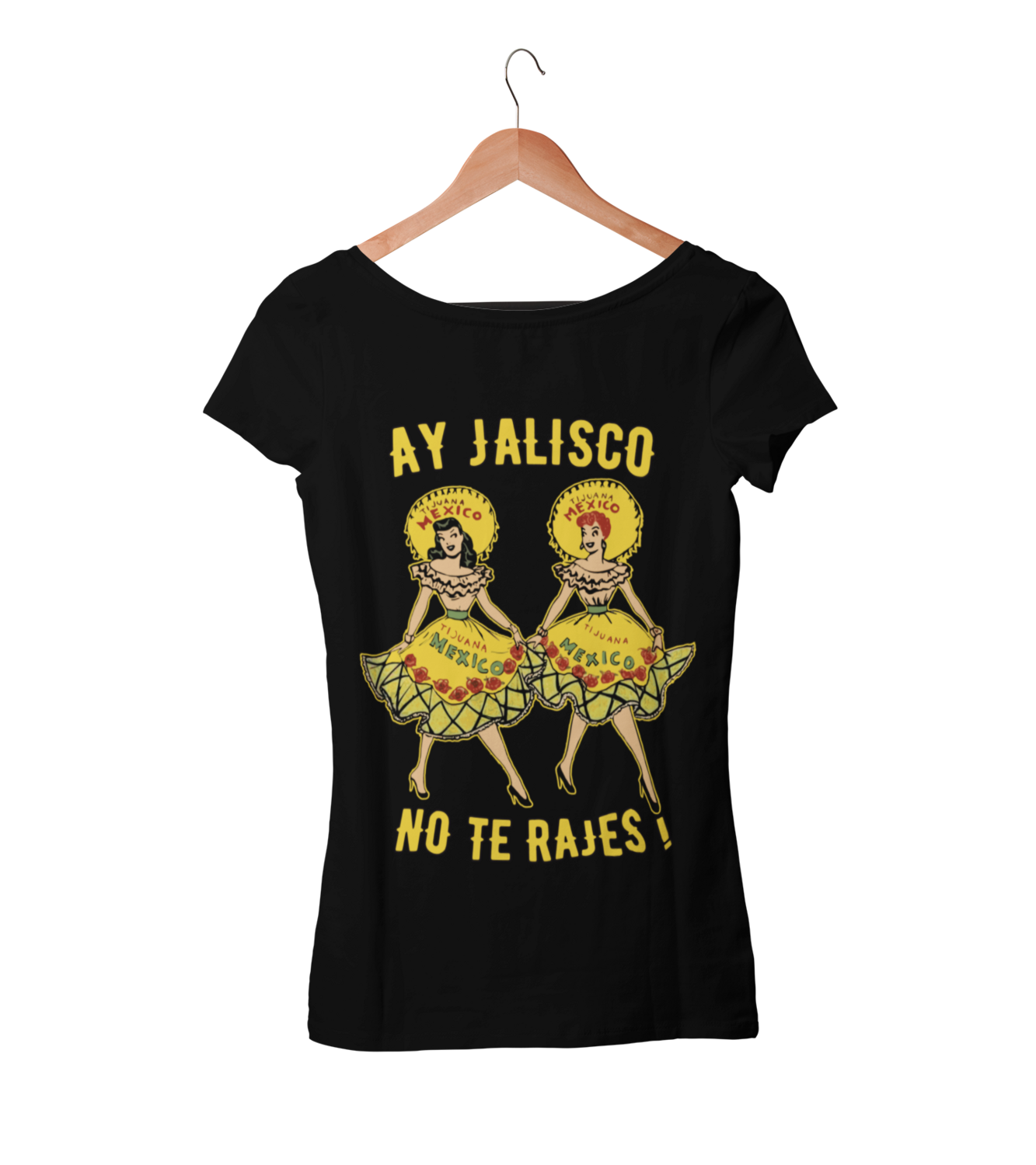 AY JALISCO T-SHIRT WOMAN, Colour: BLACK, Size: Large